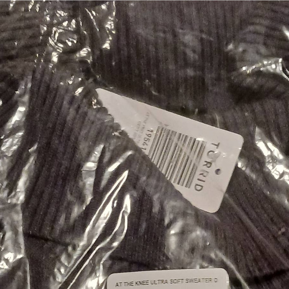 NEW $99 TORRID Sweater Dress Gray Plus Size 2X At The Knee Ultra Soft Turtleneck - Picture 5 of 8